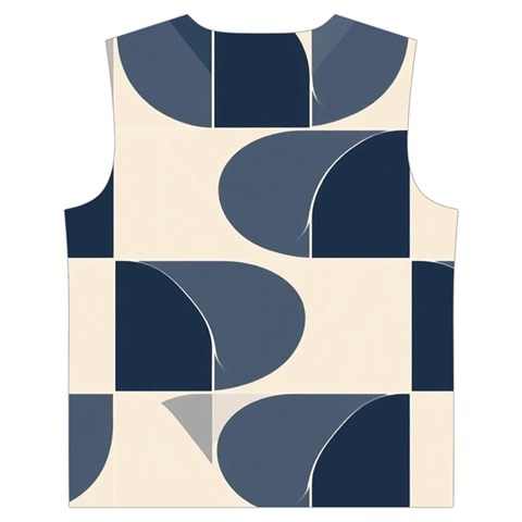 A Minimalist Pattern With Simple Lines And Shapes, Creating A Clean And Modern Aesthetic 04 Kid s Button Up Puffy Vest from ArtsNow.com Back