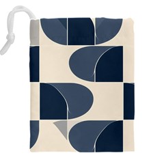 A Minimalist Pattern With Simple Lines And Shapes, Creating A Clean And Modern Aesthetic 04 Drawstring Pouch (5XL) from ArtsNow.com Back