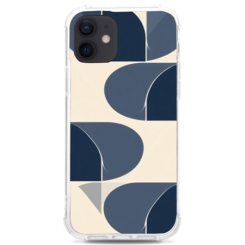 A Minimalist Pattern With Simple Lines And Shapes, Creating A Clean And Modern Aesthetic 04 iPhone 12/12 Pro TPU UV Print Case from ArtsNow.com Front