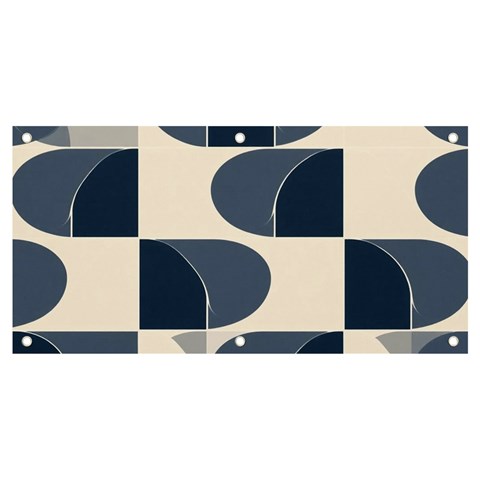 A Minimalist Pattern With Simple Lines And Shapes, Creating A Clean And Modern Aesthetic 04 Banner and Sign 4  x 2  from ArtsNow.com Front