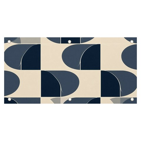 A Minimalist Pattern With Simple Lines And Shapes, Creating A Clean And Modern Aesthetic 04 Banner and Sign 6  x 3  from ArtsNow.com Front