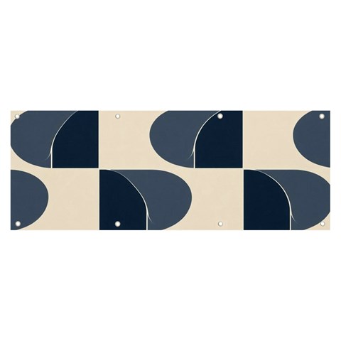 A Minimalist Pattern With Simple Lines And Shapes, Creating A Clean And Modern Aesthetic 04 Banner and Sign 8  x 3  from ArtsNow.com Front