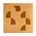 A Minimalist Pattern With Simple Lines And Shapes, Creating A Clean And Modern Aesthetic 04 Wood Photo Frame Cube