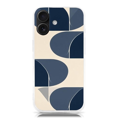 A Minimalist Pattern With Simple Lines And Shapes, Creating A Clean And Modern Aesthetic 04 iPhone 16 TPU UV Print Case from ArtsNow.com Front