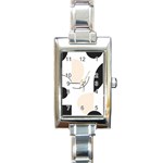 A Minimalist Pattern With Simple Lines And Shapes, Creating A Clean And Modern Aesthetic 05 Rectangle Italian Charm Watch