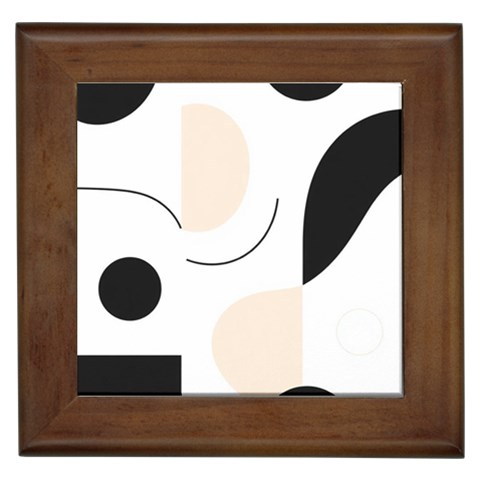 A Minimalist Pattern With Simple Lines And Shapes, Creating A Clean And Modern Aesthetic 05 Framed Tile from ArtsNow.com Front