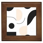 A Minimalist Pattern With Simple Lines And Shapes, Creating A Clean And Modern Aesthetic 05 Framed Tile