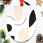 A Minimalist Pattern With Simple Lines And Shapes, Creating A Clean And Modern Aesthetic 05 Ornament (Oval)