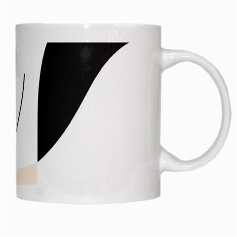 A Minimalist Pattern With Simple Lines And Shapes, Creating A Clean And Modern Aesthetic 05 White Mug from ArtsNow.com Right