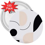 A Minimalist Pattern With Simple Lines And Shapes, Creating A Clean And Modern Aesthetic 05 3  Buttons (100 pack) 