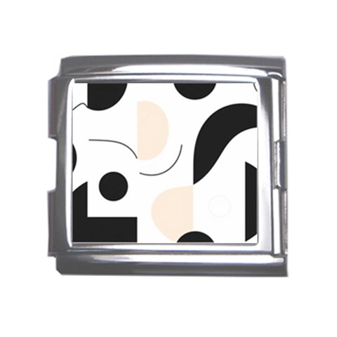 A Minimalist Pattern With Simple Lines And Shapes, Creating A Clean And Modern Aesthetic 05 Mega Link Italian Charm (18mm) from ArtsNow.com Front