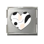 A Minimalist Pattern With Simple Lines And Shapes, Creating A Clean And Modern Aesthetic 05 Mega Link Heart Italian Charm (18mm)