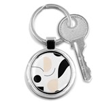 A Minimalist Pattern With Simple Lines And Shapes, Creating A Clean And Modern Aesthetic 05 Key Chain (Round)