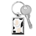 A Minimalist Pattern With Simple Lines And Shapes, Creating A Clean And Modern Aesthetic 05 Key Chain (Rectangle)