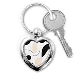 A Minimalist Pattern With Simple Lines And Shapes, Creating A Clean And Modern Aesthetic 05 Key Chain (Heart)