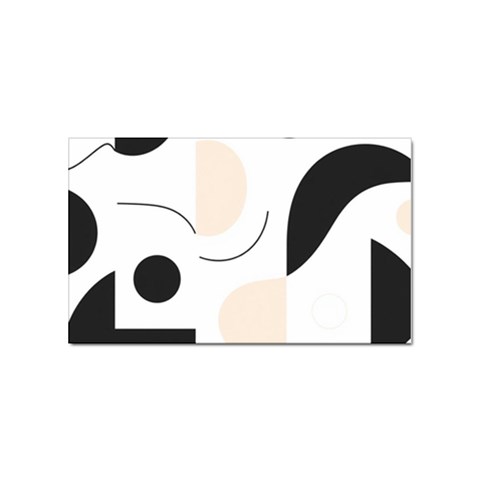 A Minimalist Pattern With Simple Lines And Shapes, Creating A Clean And Modern Aesthetic 05 Sticker (Rectangular) from ArtsNow.com Front