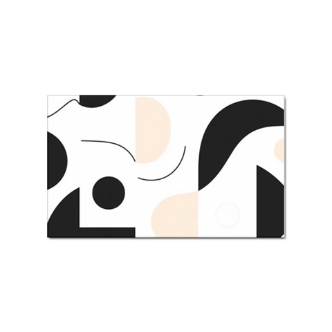 A Minimalist Pattern With Simple Lines And Shapes, Creating A Clean And Modern Aesthetic 05 Sticker Rectangular (100 pack) from ArtsNow.com Front