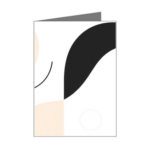 A Minimalist Pattern With Simple Lines And Shapes, Creating A Clean And Modern Aesthetic 05 Mini Greeting Card from ArtsNow.com Left