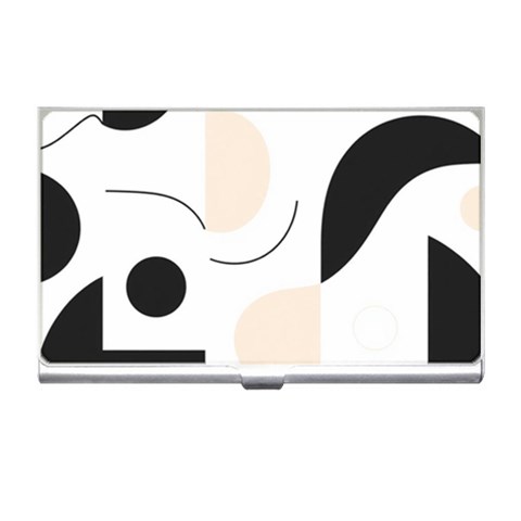 A Minimalist Pattern With Simple Lines And Shapes, Creating A Clean And Modern Aesthetic 05 Business Card Holder from ArtsNow.com Front