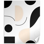 A Minimalist Pattern With Simple Lines And Shapes, Creating A Clean And Modern Aesthetic 05 Canvas 8  x 10 