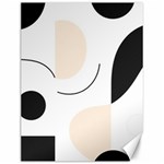 A Minimalist Pattern With Simple Lines And Shapes, Creating A Clean And Modern Aesthetic 05 Canvas 12  x 16 