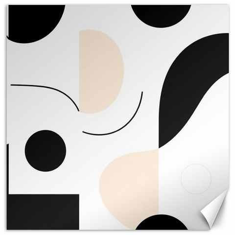 A Minimalist Pattern With Simple Lines And Shapes, Creating A Clean And Modern Aesthetic 05 Canvas 16  x 16  from ArtsNow.com 15.2 x15.41  Canvas - 1