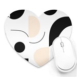 A Minimalist Pattern With Simple Lines And Shapes, Creating A Clean And Modern Aesthetic 05 Heart Mousepad