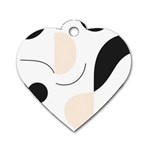 A Minimalist Pattern With Simple Lines And Shapes, Creating A Clean And Modern Aesthetic 05 Dog Tag Heart (One Side)