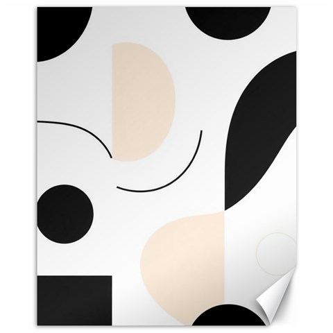 A Minimalist Pattern With Simple Lines And Shapes, Creating A Clean And Modern Aesthetic 05 Canvas 11  x 14  from ArtsNow.com 10.95 x13.48  Canvas - 1