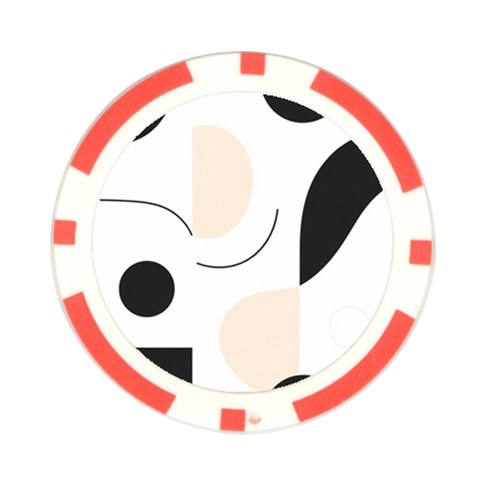 A Minimalist Pattern With Simple Lines And Shapes, Creating A Clean And Modern Aesthetic 05 Poker Chip Card Guard from ArtsNow.com Front