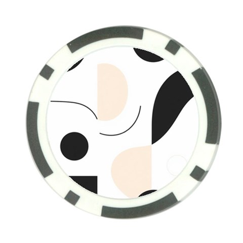 A Minimalist Pattern With Simple Lines And Shapes, Creating A Clean And Modern Aesthetic 05 Poker Chip Card Guard from ArtsNow.com Back