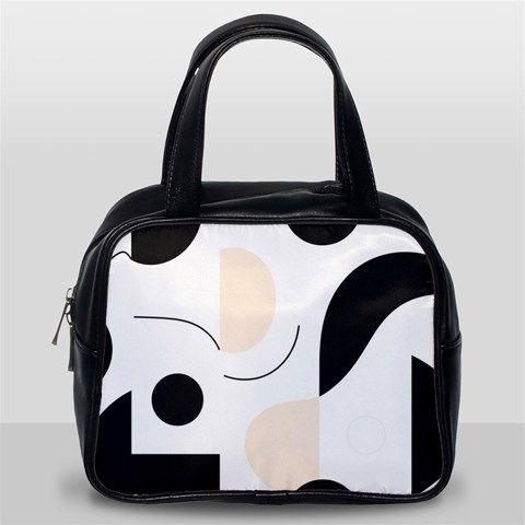 A Minimalist Pattern With Simple Lines And Shapes, Creating A Clean And Modern Aesthetic 05 Classic Handbag (One Side) from ArtsNow.com Front