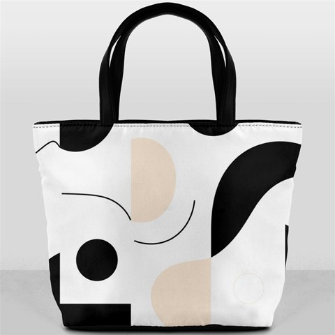 A Minimalist Pattern With Simple Lines And Shapes, Creating A Clean And Modern Aesthetic 05 Bucket Bag from ArtsNow.com Front