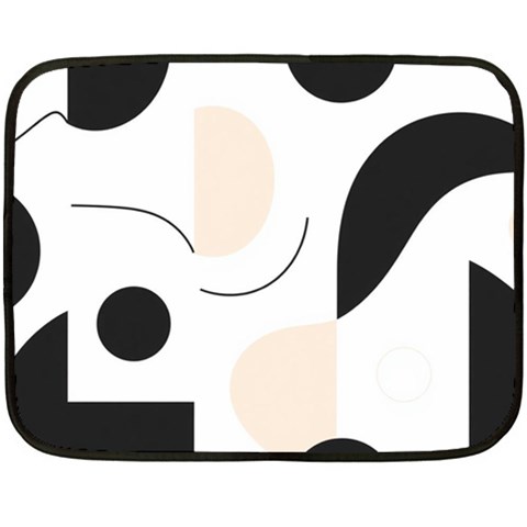 A Minimalist Pattern With Simple Lines And Shapes, Creating A Clean And Modern Aesthetic 05 Fleece Blanket (Mini) from ArtsNow.com 35 x27  Blanket