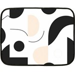 A Minimalist Pattern With Simple Lines And Shapes, Creating A Clean And Modern Aesthetic 05 Fleece Blanket (Mini)