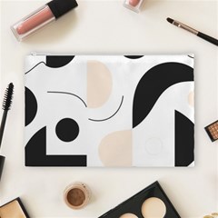 A Minimalist Pattern With Simple Lines And Shapes, Creating A Clean And Modern Aesthetic 05 Cosmetic Bag (Large) from ArtsNow.com Front