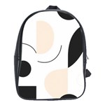 A Minimalist Pattern With Simple Lines And Shapes, Creating A Clean And Modern Aesthetic 05 School Bag (Large)