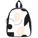 A Minimalist Pattern With Simple Lines And Shapes, Creating A Clean And Modern Aesthetic 05 School Bag (Small)