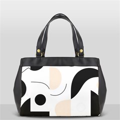 A Minimalist Pattern With Simple Lines And Shapes, Creating A Clean And Modern Aesthetic 05 Oversize Office Handbag (2 Sides) from ArtsNow.com Front