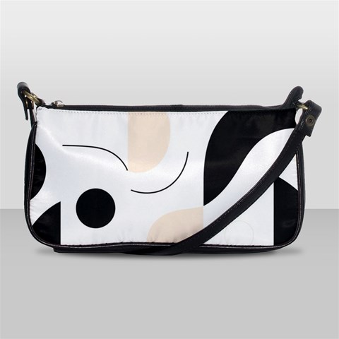 A Minimalist Pattern With Simple Lines And Shapes, Creating A Clean And Modern Aesthetic 05 Shoulder Clutch Bag from ArtsNow.com Front