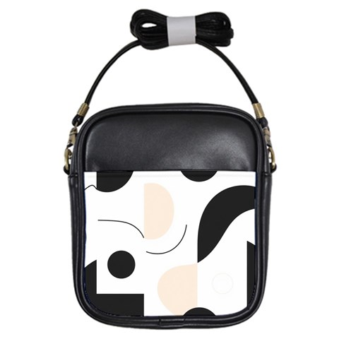 A Minimalist Pattern With Simple Lines And Shapes, Creating A Clean And Modern Aesthetic 05 Girls Sling Bag from ArtsNow.com Front