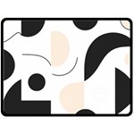 A Minimalist Pattern With Simple Lines And Shapes, Creating A Clean And Modern Aesthetic 05 Fleece Blanket (Large)