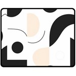 A Minimalist Pattern With Simple Lines And Shapes, Creating A Clean And Modern Aesthetic 05 Fleece Blanket (Medium)