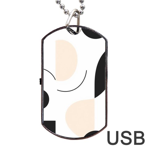 A Minimalist Pattern With Simple Lines And Shapes, Creating A Clean And Modern Aesthetic 05 Dog Tag USB Flash (One Side) from ArtsNow.com Front