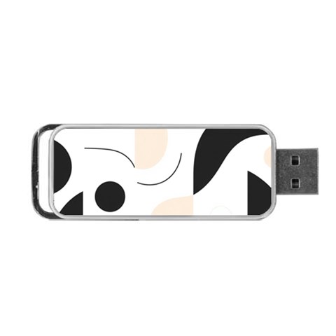 A Minimalist Pattern With Simple Lines And Shapes, Creating A Clean And Modern Aesthetic 05 Portable USB Flash (One Side) from ArtsNow.com Front