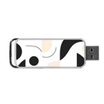 A Minimalist Pattern With Simple Lines And Shapes, Creating A Clean And Modern Aesthetic 05 Portable USB Flash (One Side)