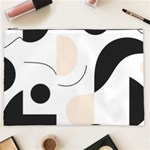 A Minimalist Pattern With Simple Lines And Shapes, Creating A Clean And Modern Aesthetic 05 Cosmetic Bag (XXL)