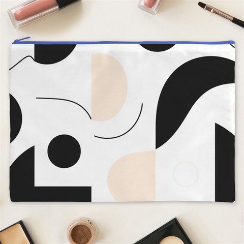 A Minimalist Pattern With Simple Lines And Shapes, Creating A Clean And Modern Aesthetic 05 Cosmetic Bag (XXXL) from ArtsNow.com Front