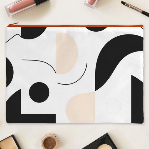 A Minimalist Pattern With Simple Lines And Shapes, Creating A Clean And Modern Aesthetic 05 Cosmetic Bag (XXXL) from ArtsNow.com Front