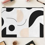 A Minimalist Pattern With Simple Lines And Shapes, Creating A Clean And Modern Aesthetic 05 Cosmetic Bag (XXXL)